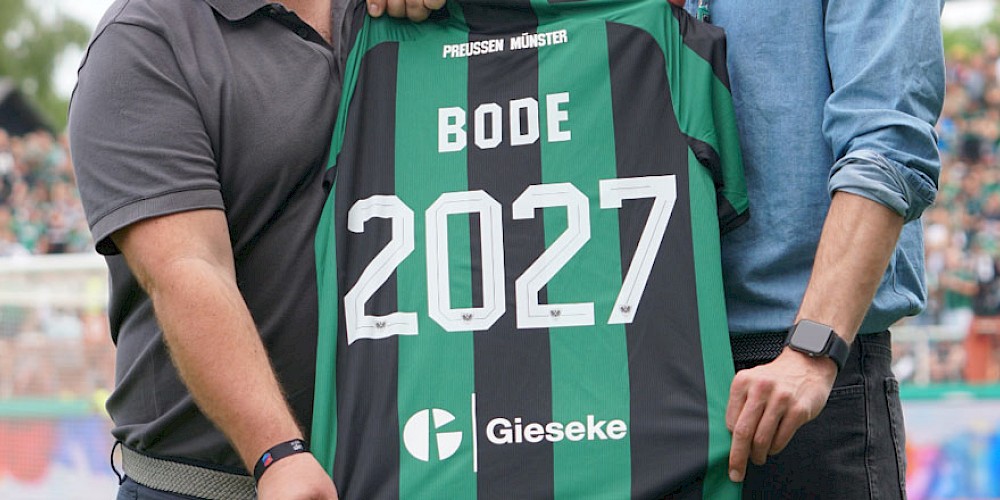 Bode bleibt bis 2027 Exklusivpartner von Preußen Münster