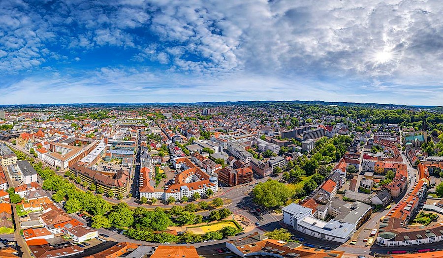 Panoramablick über Bielefeld