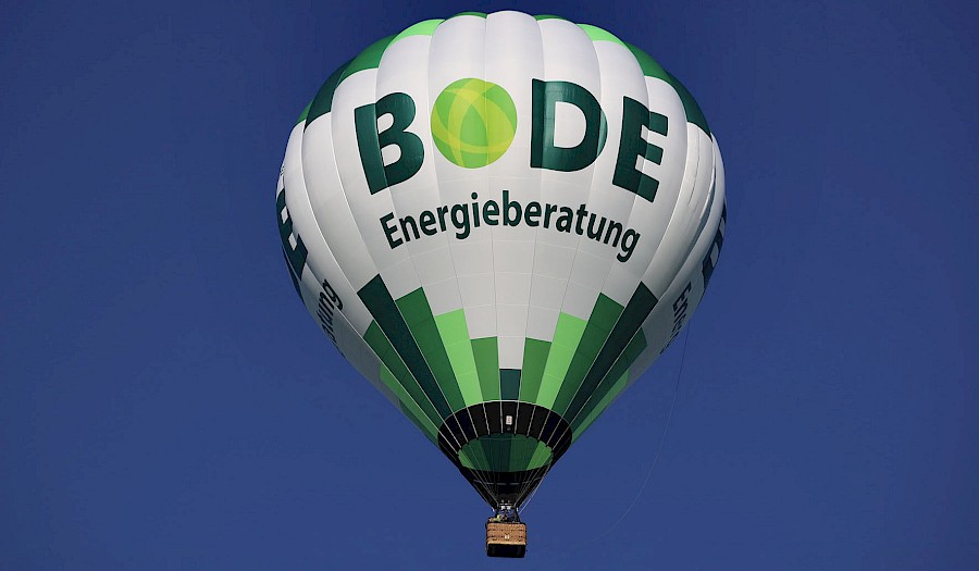 Der Bode Heißluftballon hebt ab